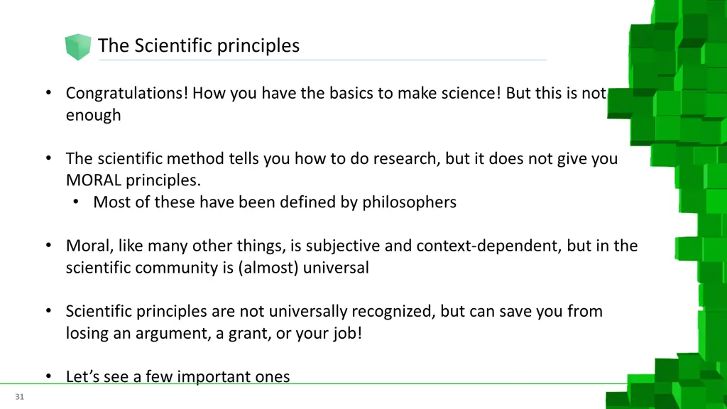 the scientific principles