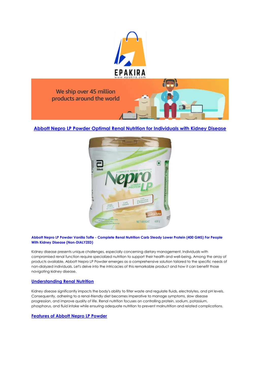 abbott nepro lp powder optimal renal nutrition