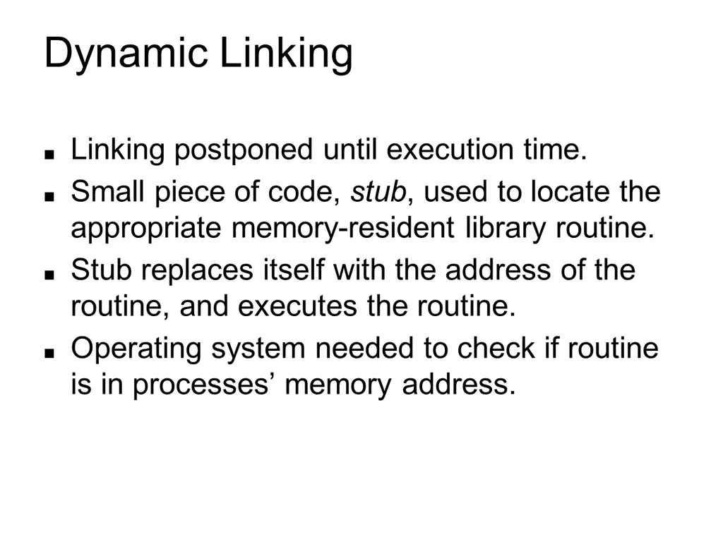 dynamic linking