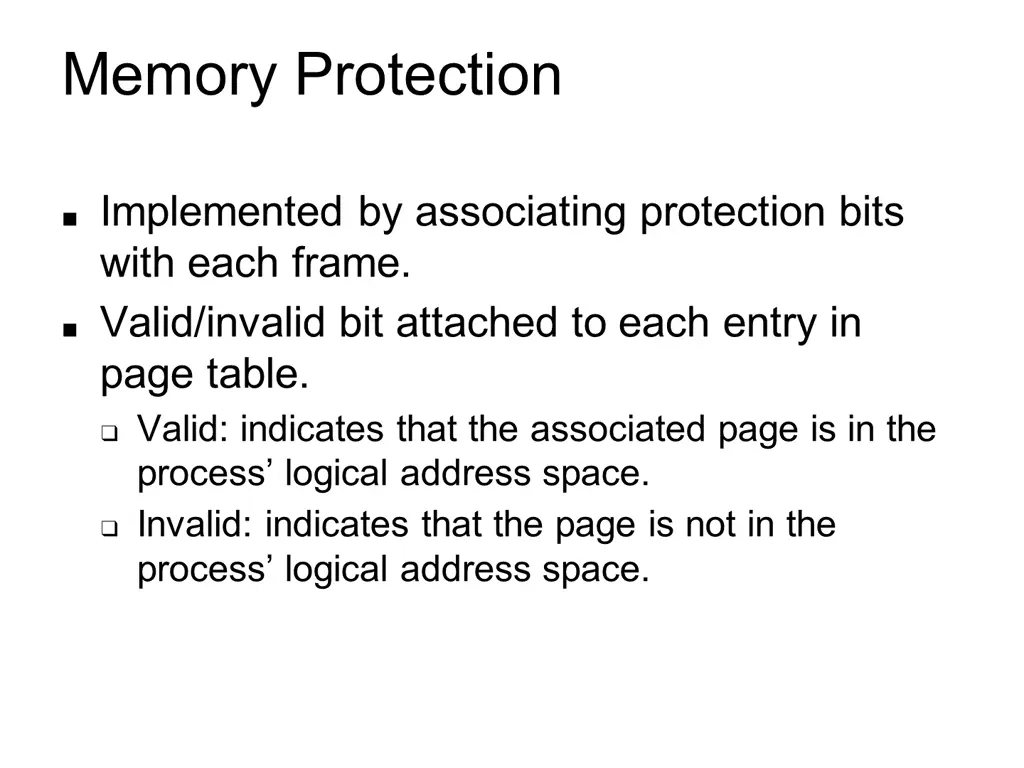 memory protection