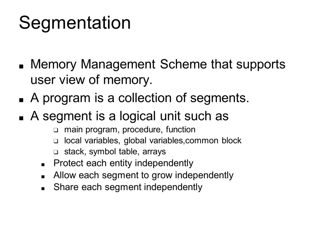 segmentation