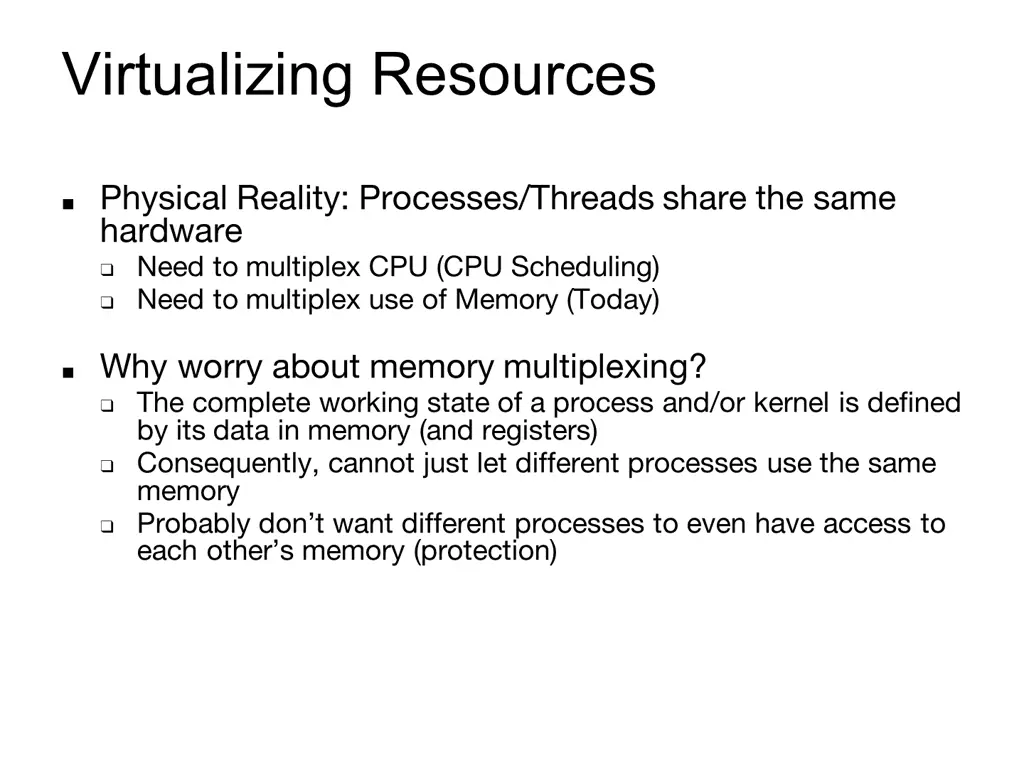 virtualizing resources