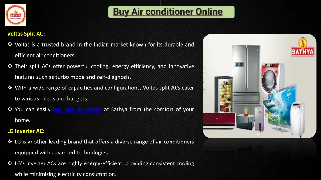 buy air conditioner online