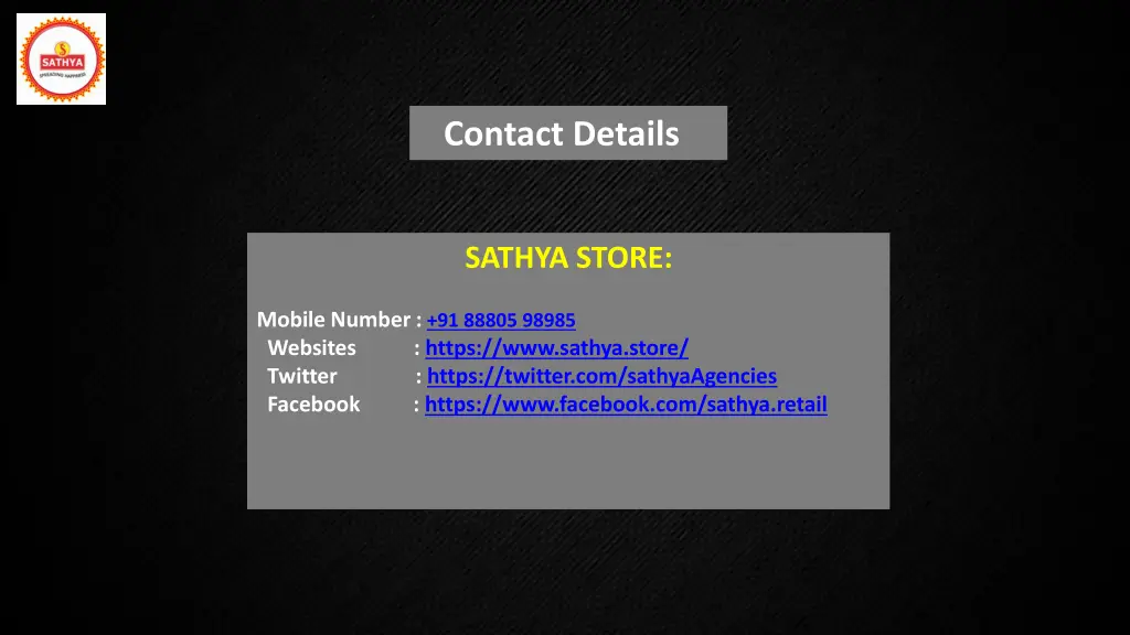 contact details