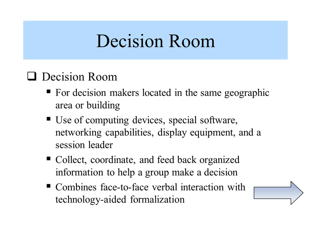 decision room