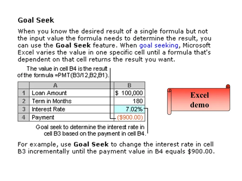 excel demo