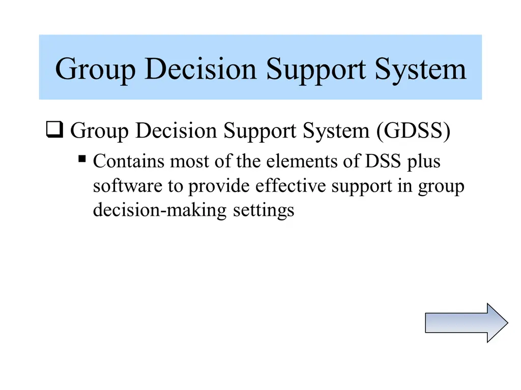 group decision support system
