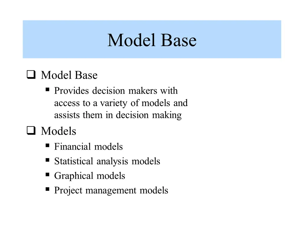 model base