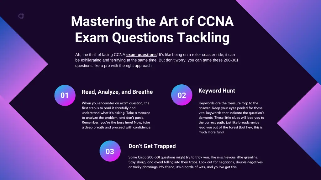 mastering the art of ccna exam questions tackling