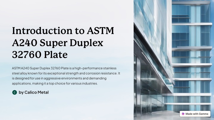 introduction to astm a240 super duplex 32760 plate