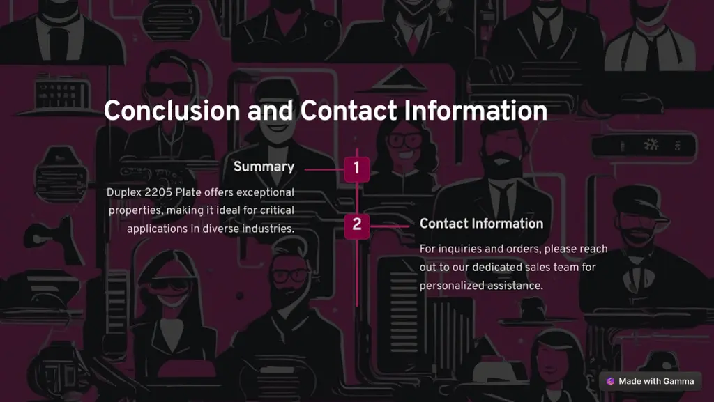 conclusion and contact information