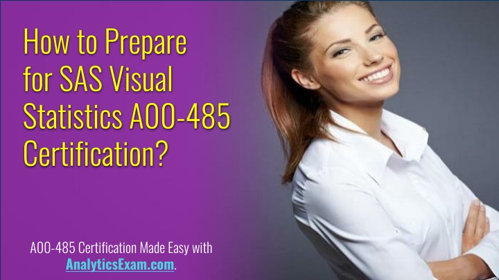 how to prepare for sas visual statistics