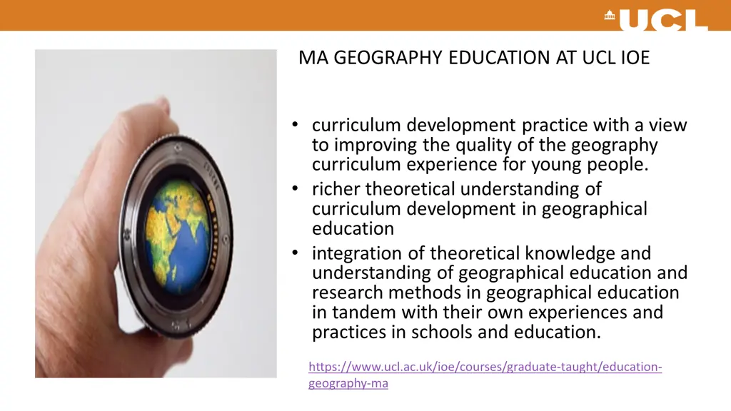 ma geography education at ucl ioe