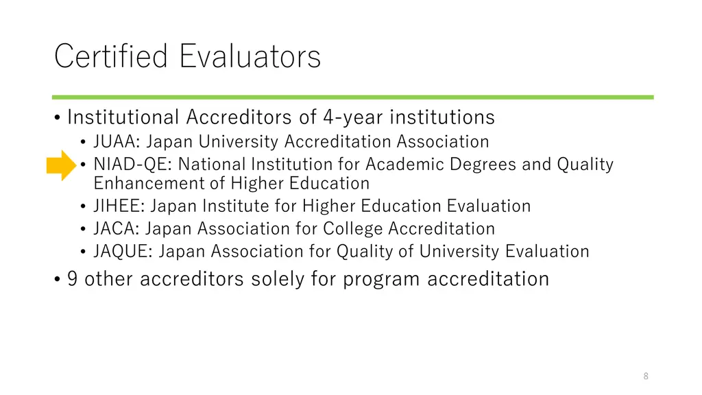 certified evaluators