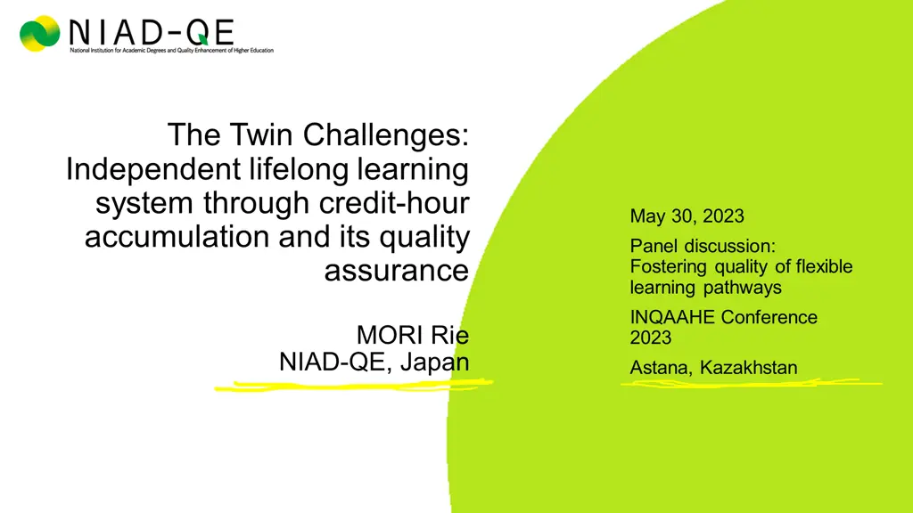 the twin challenges independent lifelong learning