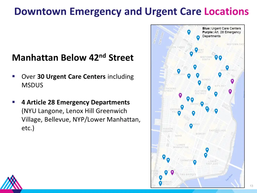 downtown emergency and urgent care locations