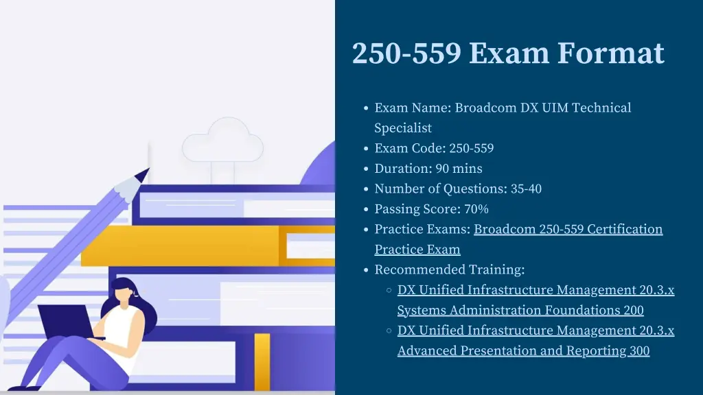 250 559 exam format