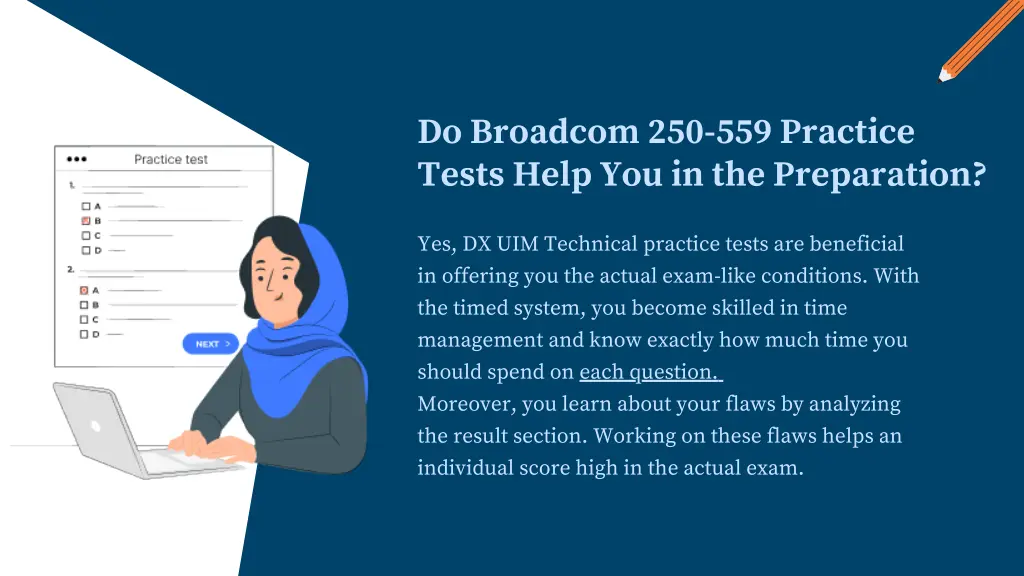 do broadcom 250 559 practice tests help