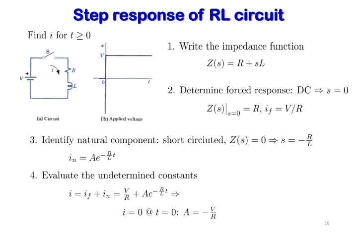 step response of rl circuit step response 4