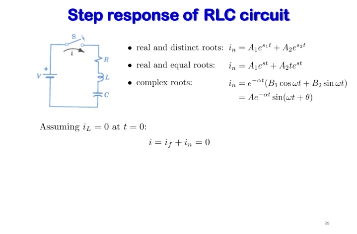 step response of rlc circuit step response 4