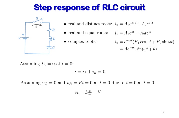 step response of rlc circuit step response 5