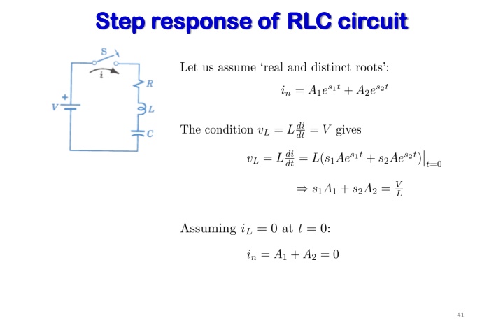 step response of rlc circuit step response 6