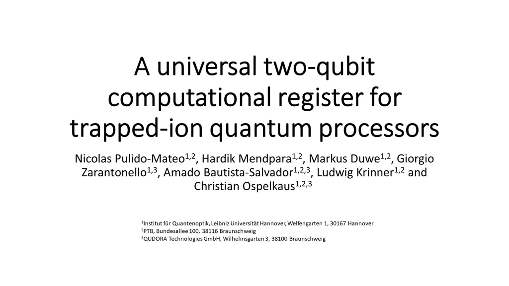 a universal two a universal two qubit