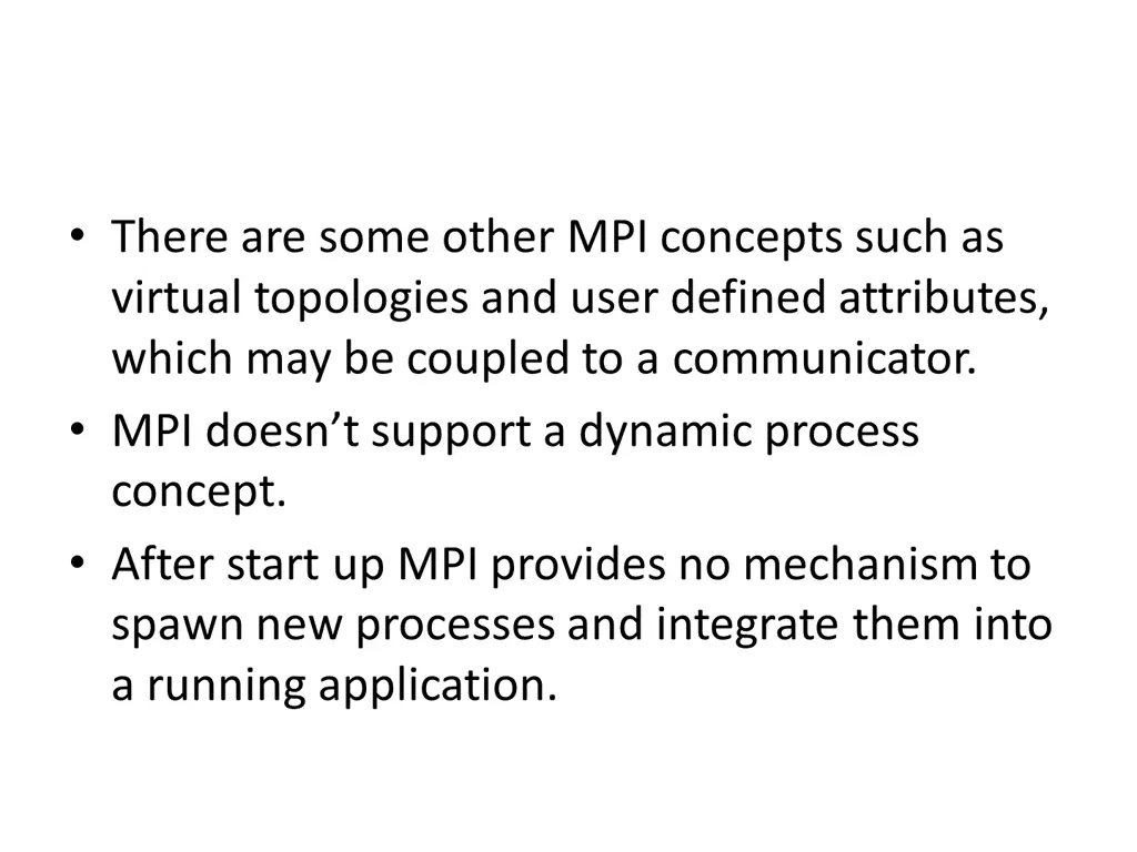 there are some other mpi concepts such as virtual