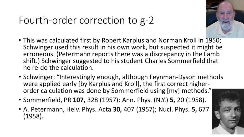 fourth order correction to g 2