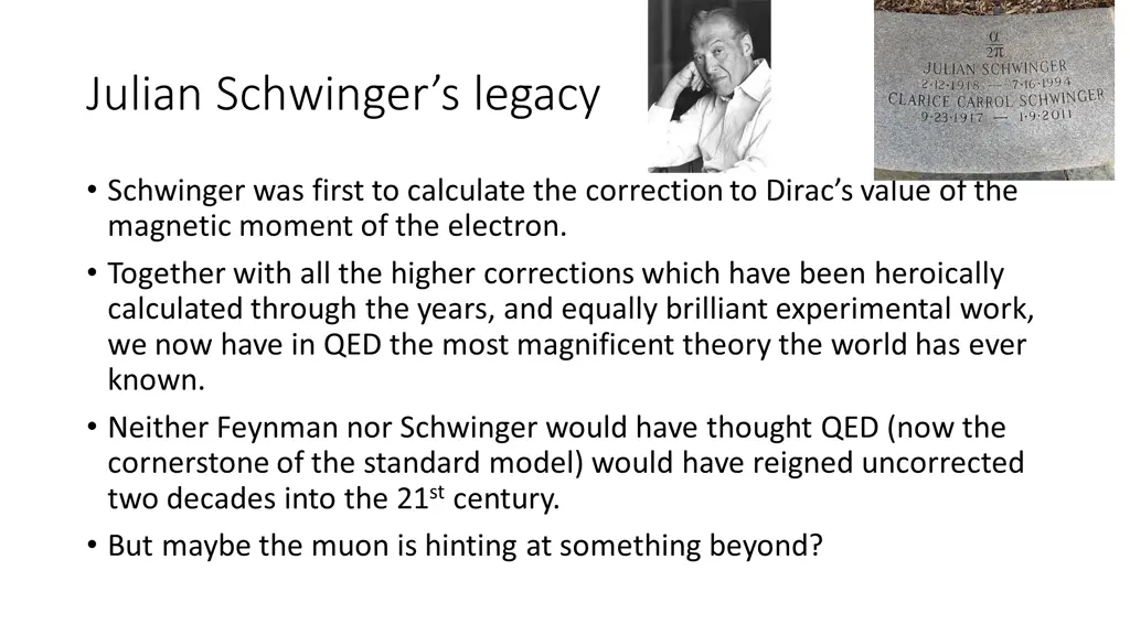 julian schwinger s legacy