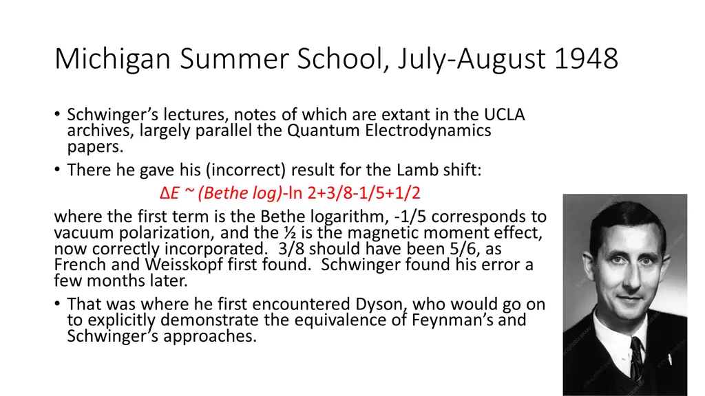 michigan summer school july august 1948