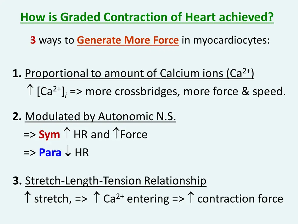 how is graded contraction of heart achieved