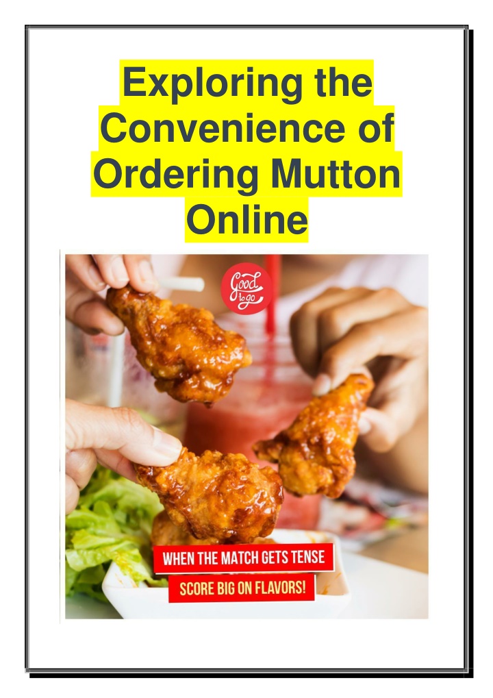 exploring the convenience of ordering mutton