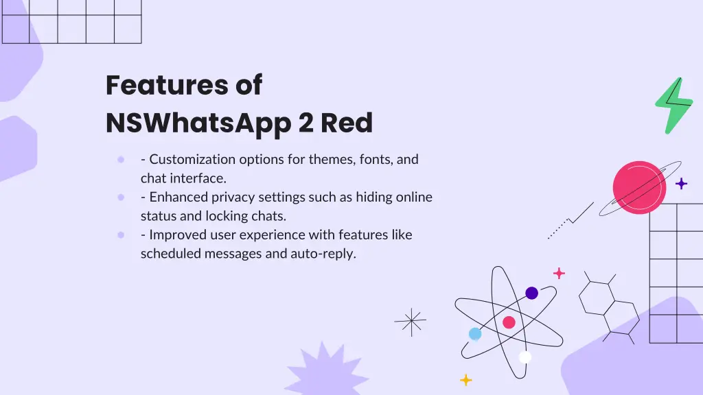 features of nswhatsapp 2 red