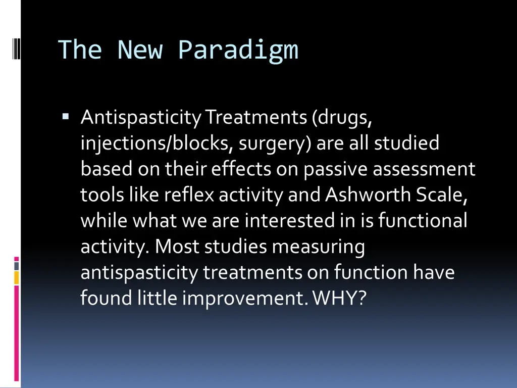 the new paradigm