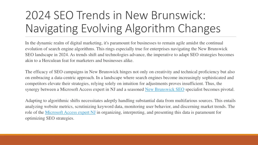 2024 seo trends in new brunswick navigating 1