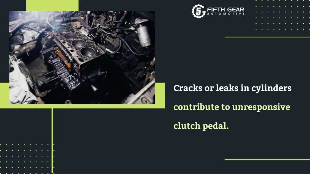 cracks or leaks in cylinders