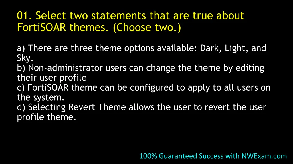 01 select two statements that are true about