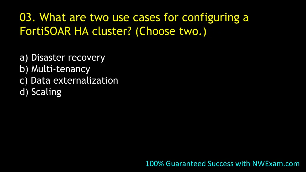 03 what are two use cases for configuring