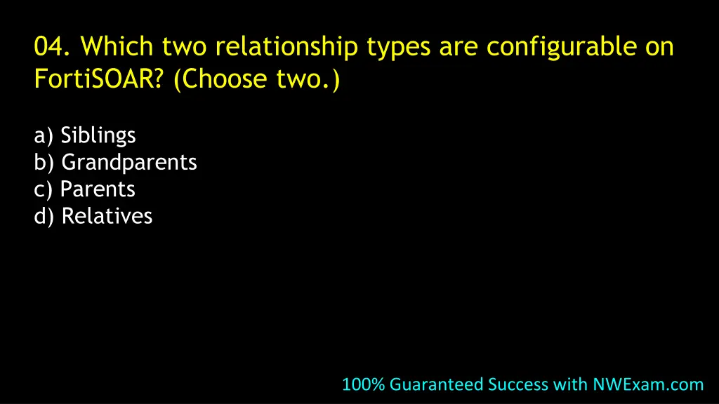 04 which two relationship types are configurable