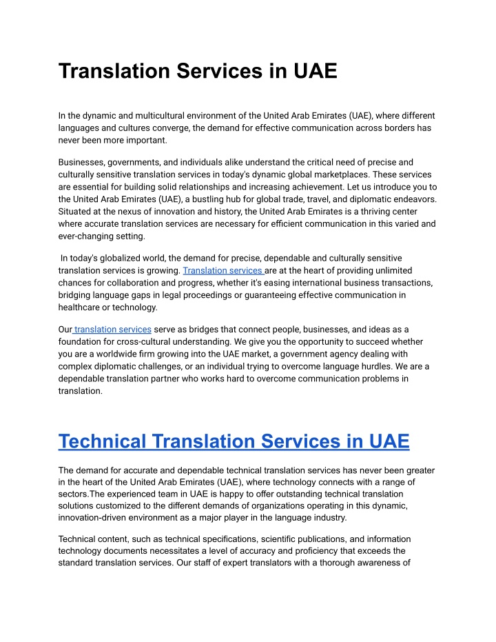 translation services in uae