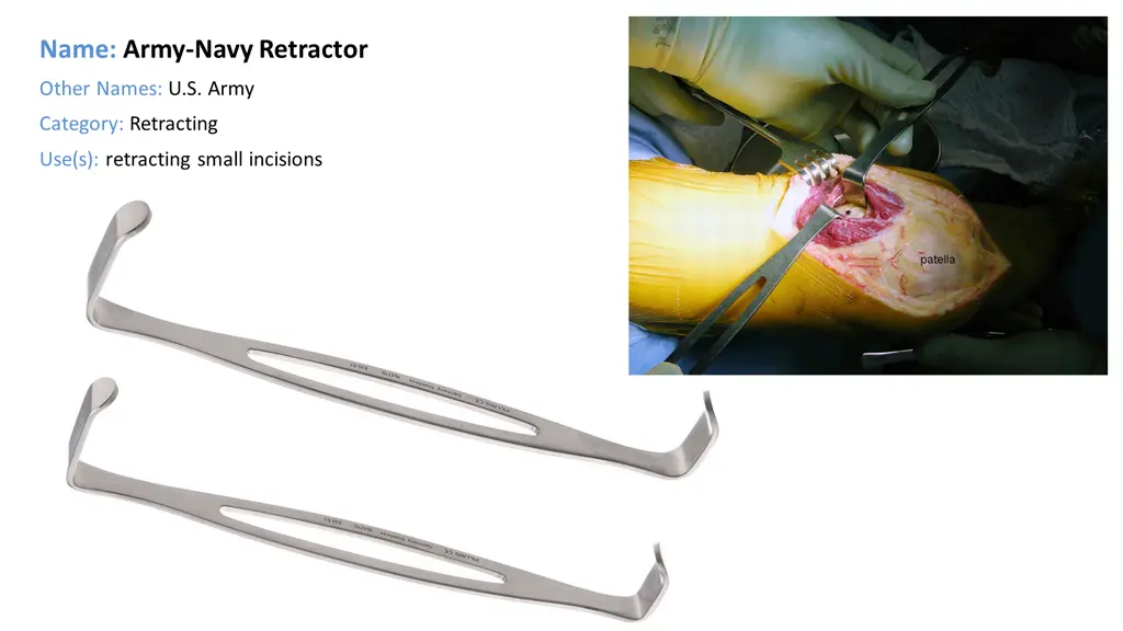 name army navy retractor