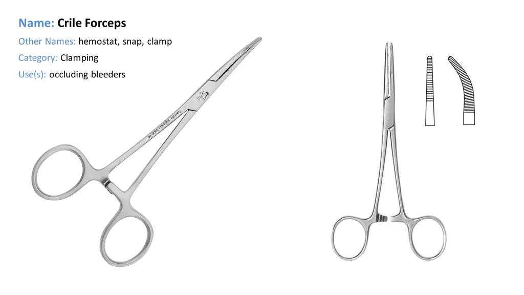 name crile forceps