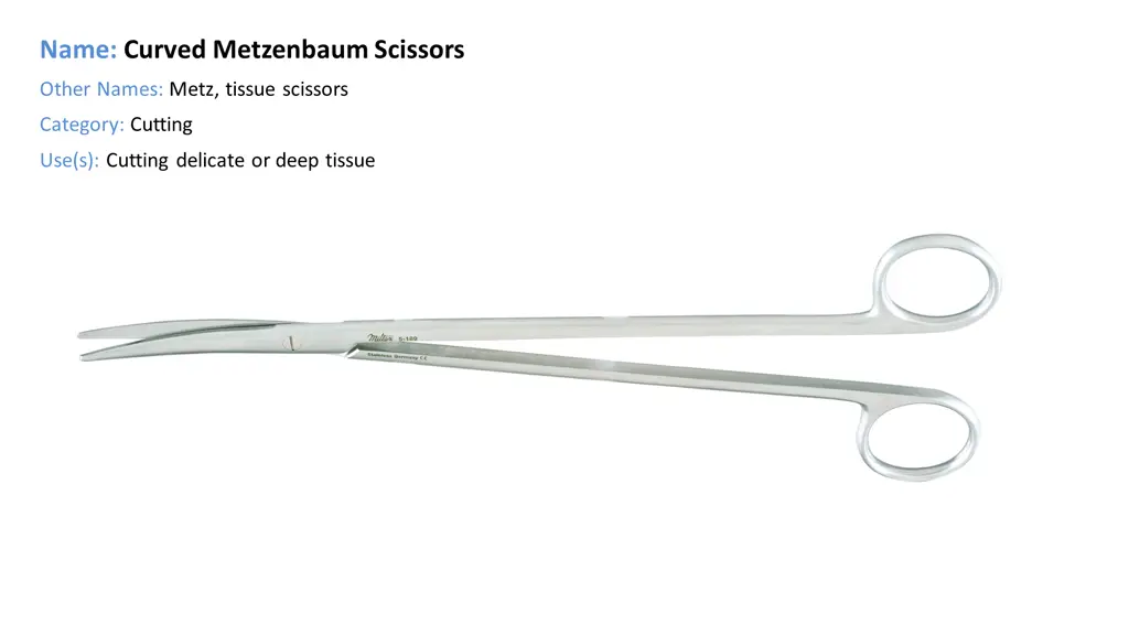 name curved metzenbaum scissors
