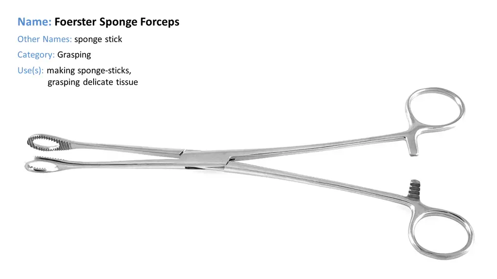 name foerster sponge forceps