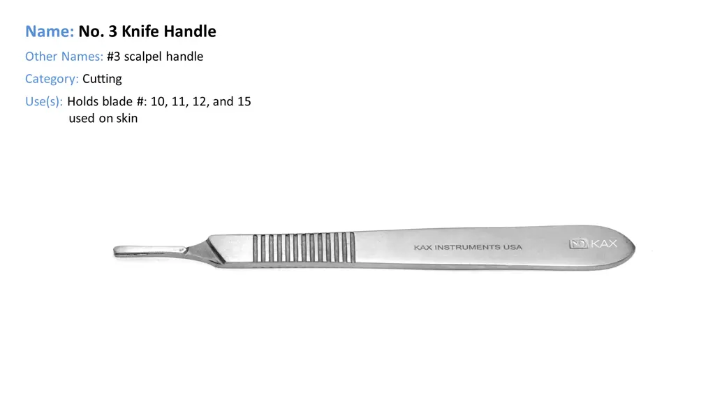 name no 3 knife handle