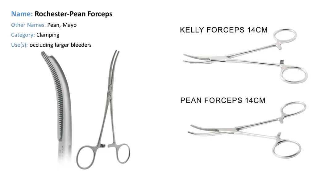 name rochester pean forceps