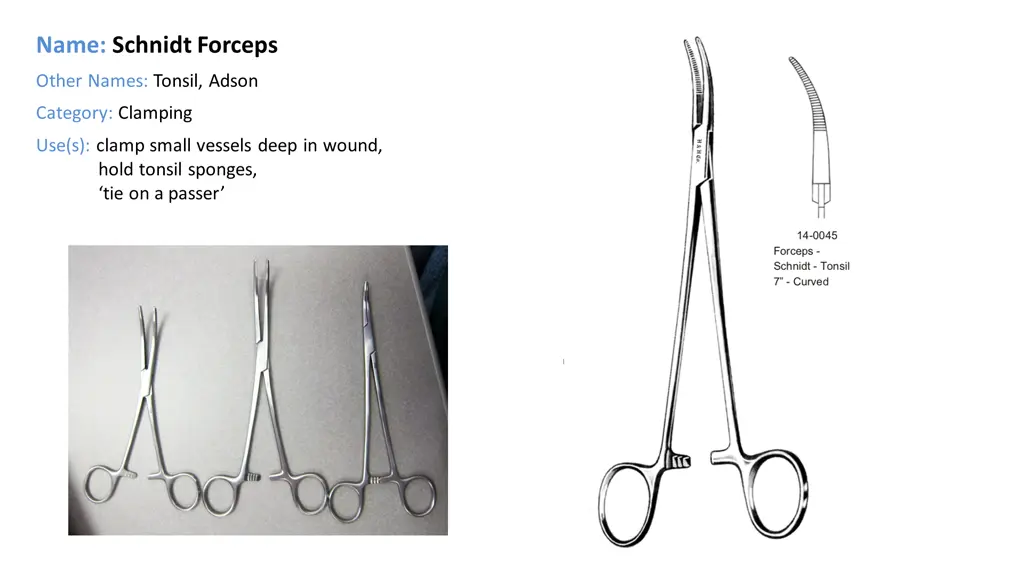 name schnidt forceps