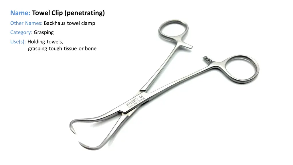 name towel clip penetrating