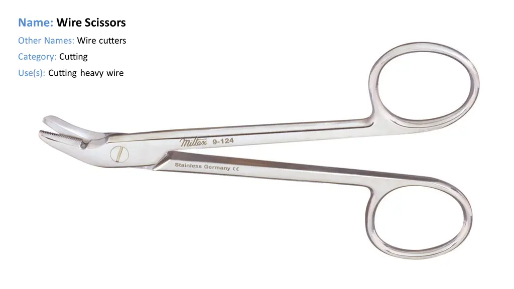 name wire scissors
